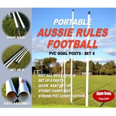 Rippa Goals Portable AFL - Set 8 Posts (Auskick / AFL 9's)