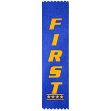 First Place Plain Ribbon (Pack 100)