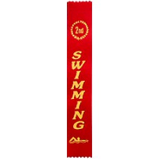Second Place Swimming Ribbon (Pack 100)