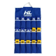 HL Sports Flag Football Belt Kit (30 plus bag) Blue/Yellow