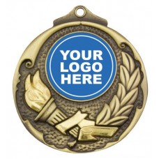 School / Club Logo Medal Gold