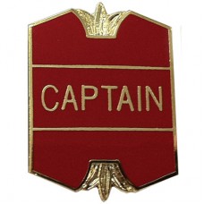 Red School Captain Badge