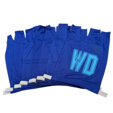 Mock Mesh Netball Bib Set  - Royal/Sky *CLEARANCE*