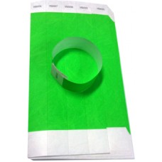 Green Disposable Wrist Bands Pack (100)